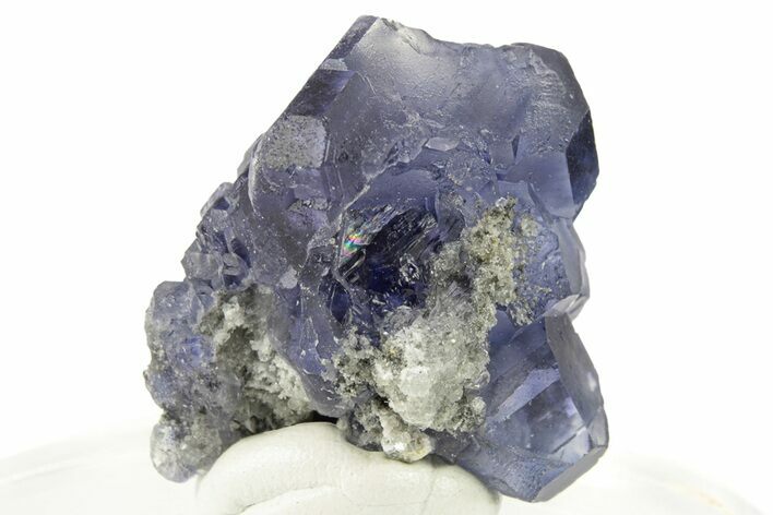 Purple Cube-Dodecahedron Fluorite Crystal - China #257574